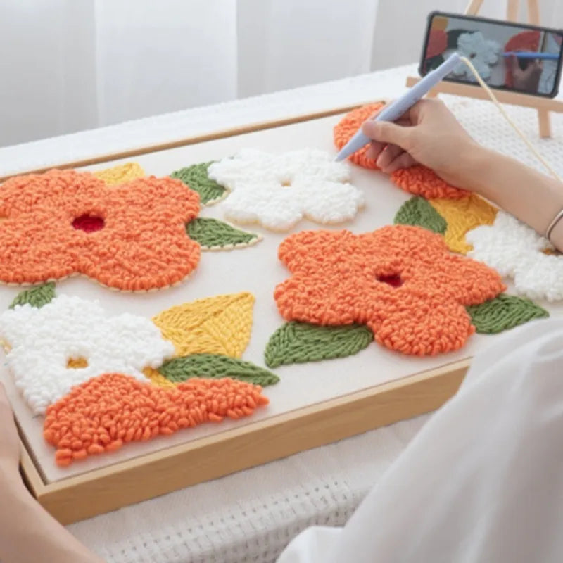 Floral String Art Embroidery Kit