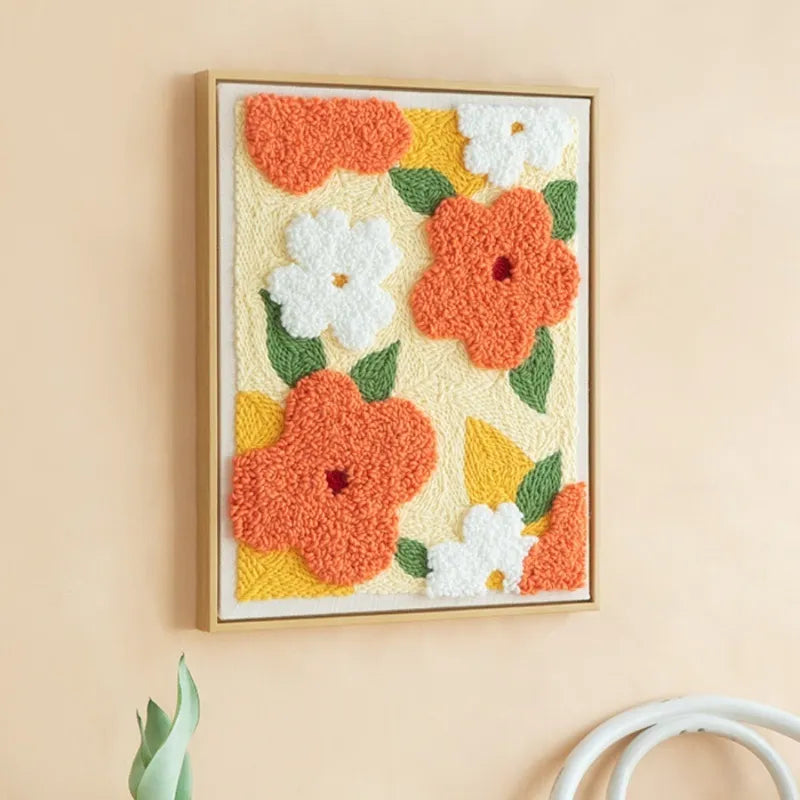 Floral String Art Embroidery Kit