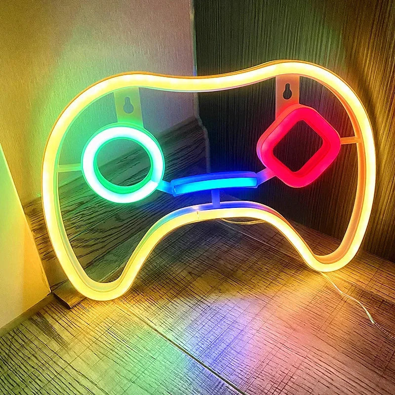 Neon Signs for Bedroom Wall Decor USB Powered Switch LED Neon Light for Game Room Living Room Teen Gamer Room Decoration