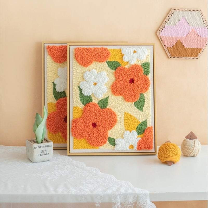 Floral String Art Embroidery Kit