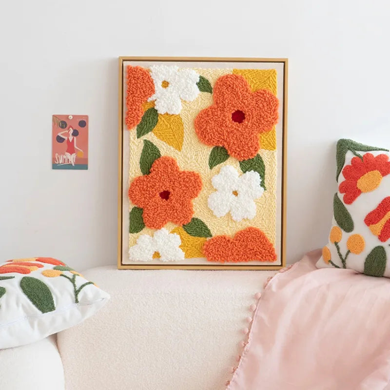 Floral String Art Embroidery Kit