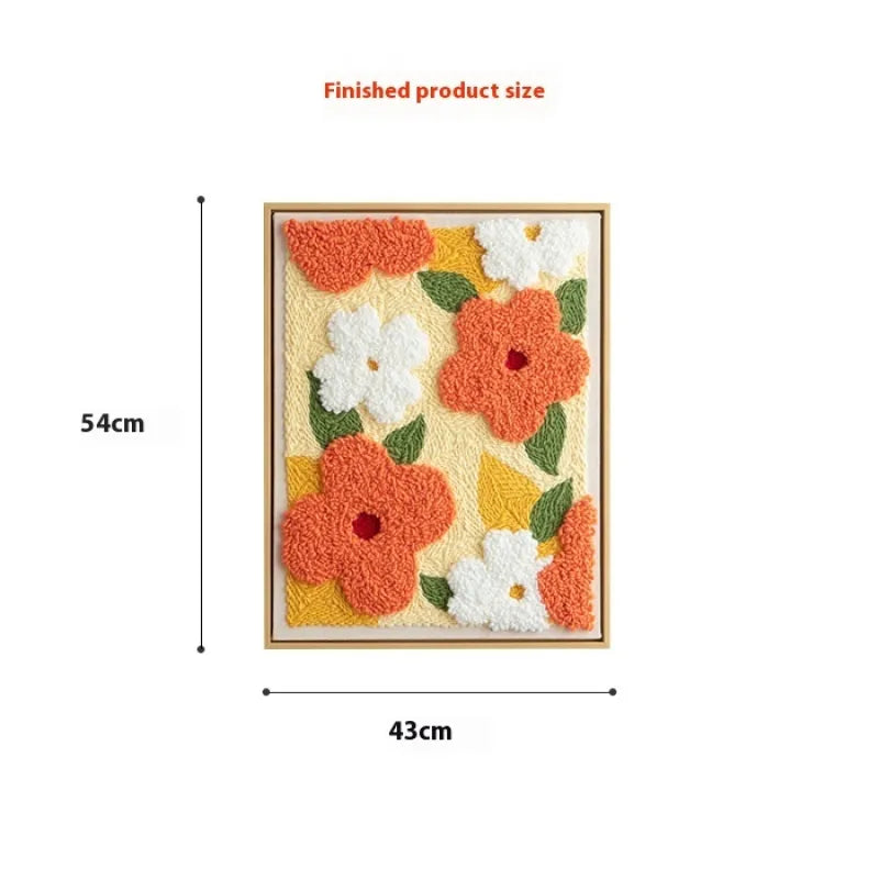 Floral String Art Embroidery Kit